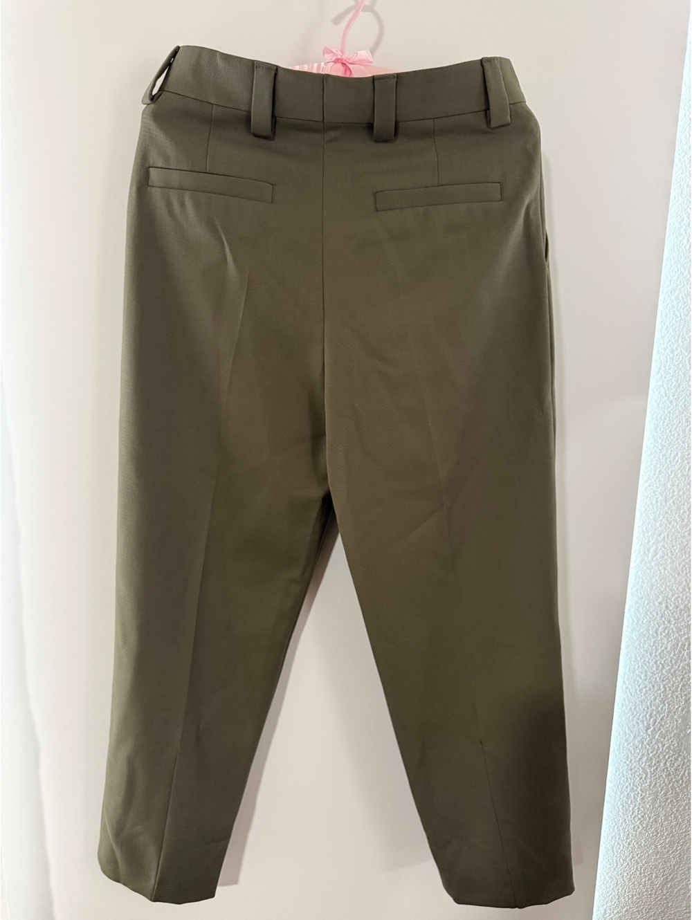 HUGO by Hugo Boss Men’s Harly243F1 Modern Fit Wool Blend Pants Olive 30R NWT - Picture 4 of 8